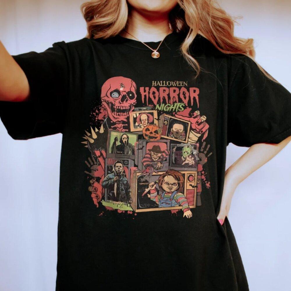 Halloween Horror Nights Shirt, Horror Characters Halloween Shirt